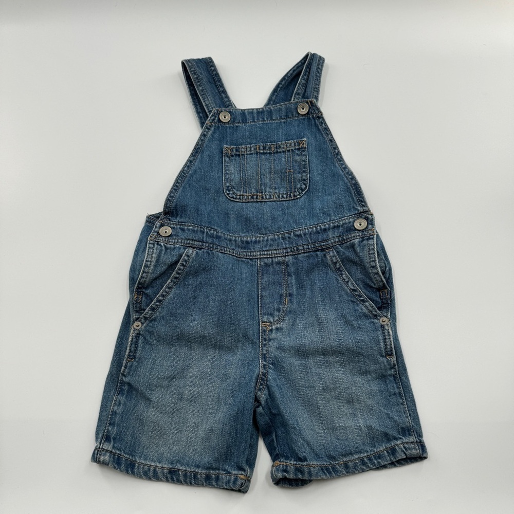 The Children’s Place Medium Wash Denim Overalls | Long Pants | Size 4T - Picture 2 of 8